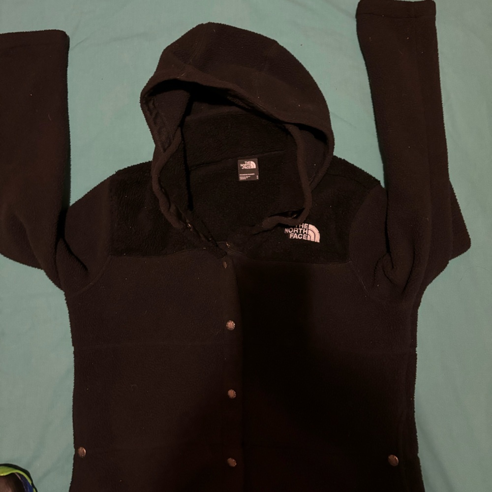The North Face Fleece Button Up Snap Button Jacke… - image 4